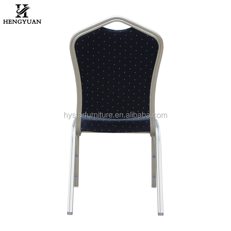 Modern Design Metal Stacking Church Event Rental Conference Blue Banquet Chair