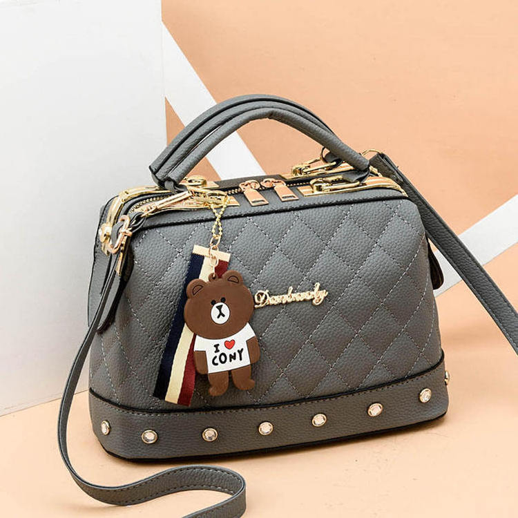 Wholesale Ladies Plaid Handbag Shoulder Diamonds Womens Handbags Korean Portable Handbag