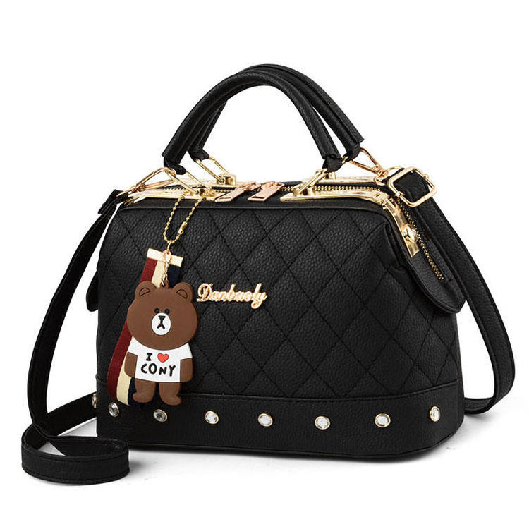 Wholesale Ladies Plaid Handbag Shoulder Diamonds Womens Handbags Korean Portable Handbag