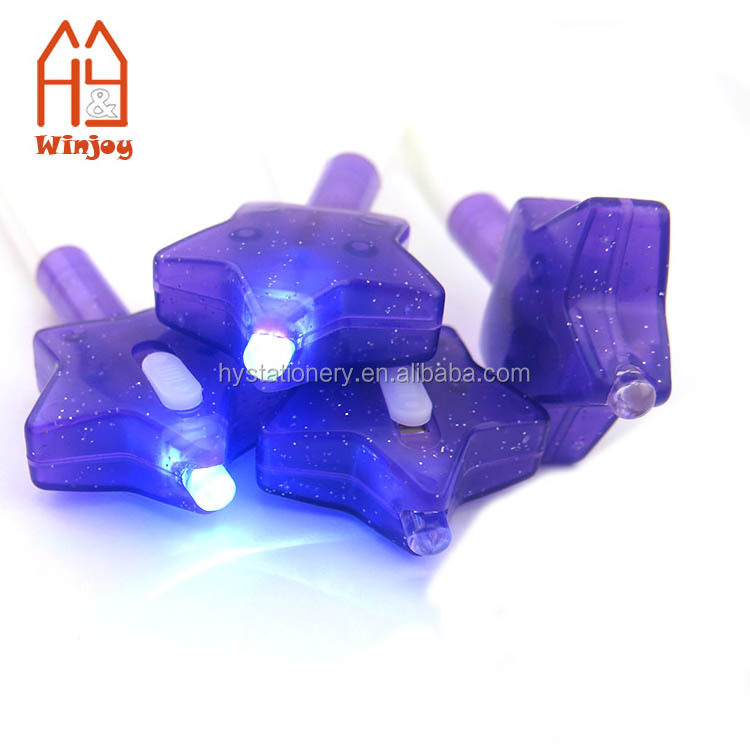 Star Shape UV Light Pen With Invisible Ink Security Marker Pen Violet UV-LED light Magic Pen