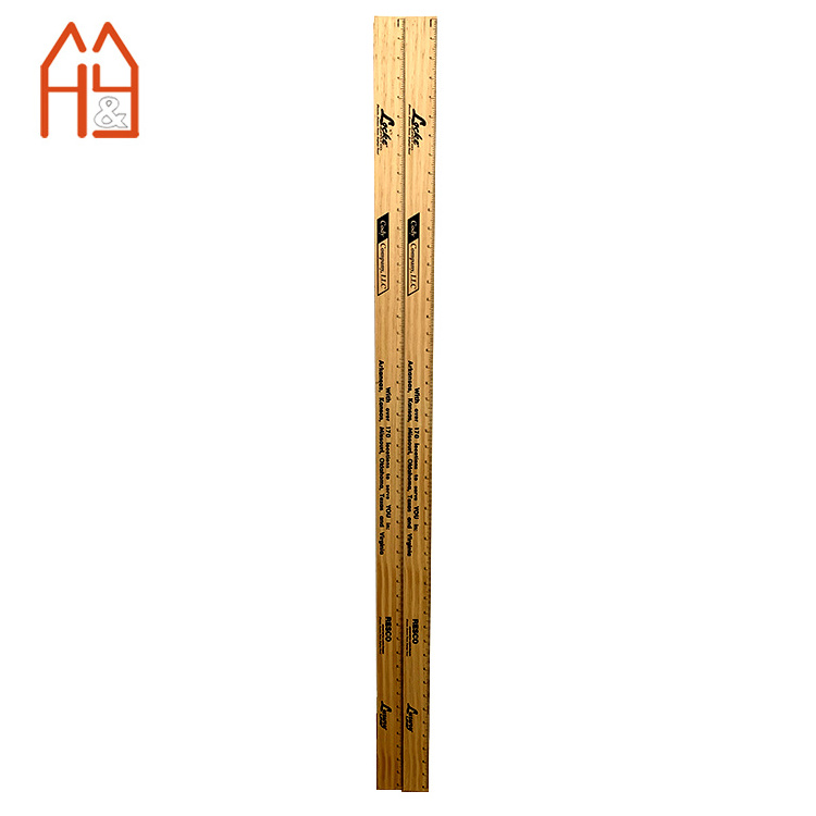 Wooden ruler custom, 120cm 1 meter 48 inches wooden ruler for promotion