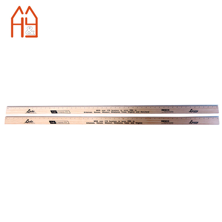 Wooden ruler custom, 120cm 1 meter 48 inches wooden ruler for promotion