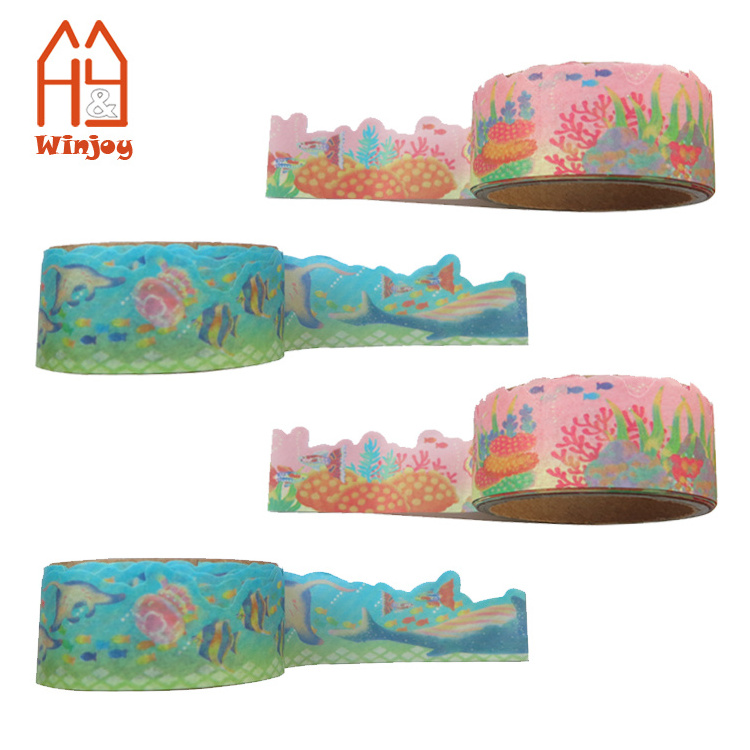 Underwater World 1.5M Custom Printed Washi Tape,Decorative Masking Adhesive Tape for DIY Crafts and Gift Wrapping,Beautify