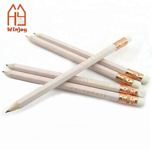 Promotional Short HB Golf Pencils With Eraser,OEM Printed Hexagonal Pencil