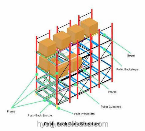 Corrosion Protected Steel Warehouse Rack Push Back Pallet Racking with High Quality Storage Solution