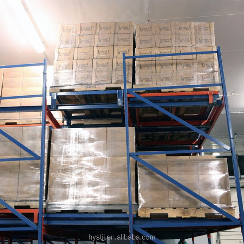 Corrosion Protected Steel Warehouse Rack Push Back Pallet Racking with High Quality Storage Solution