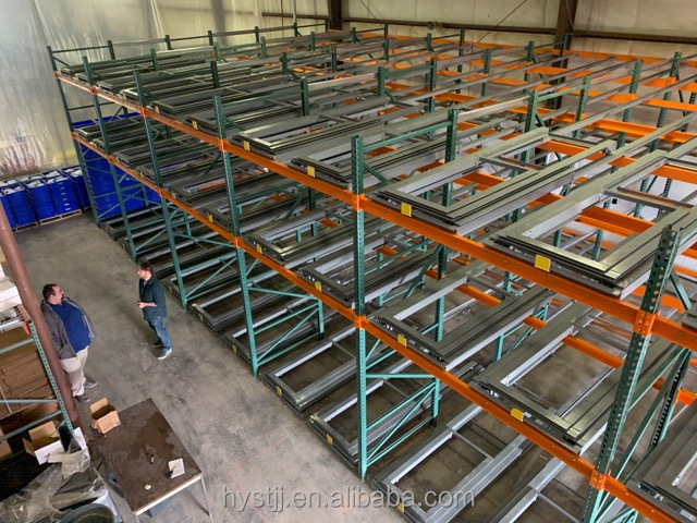 Corrosion Protected Steel Warehouse Rack Push Back Pallet Racking with High Quality Storage Solution