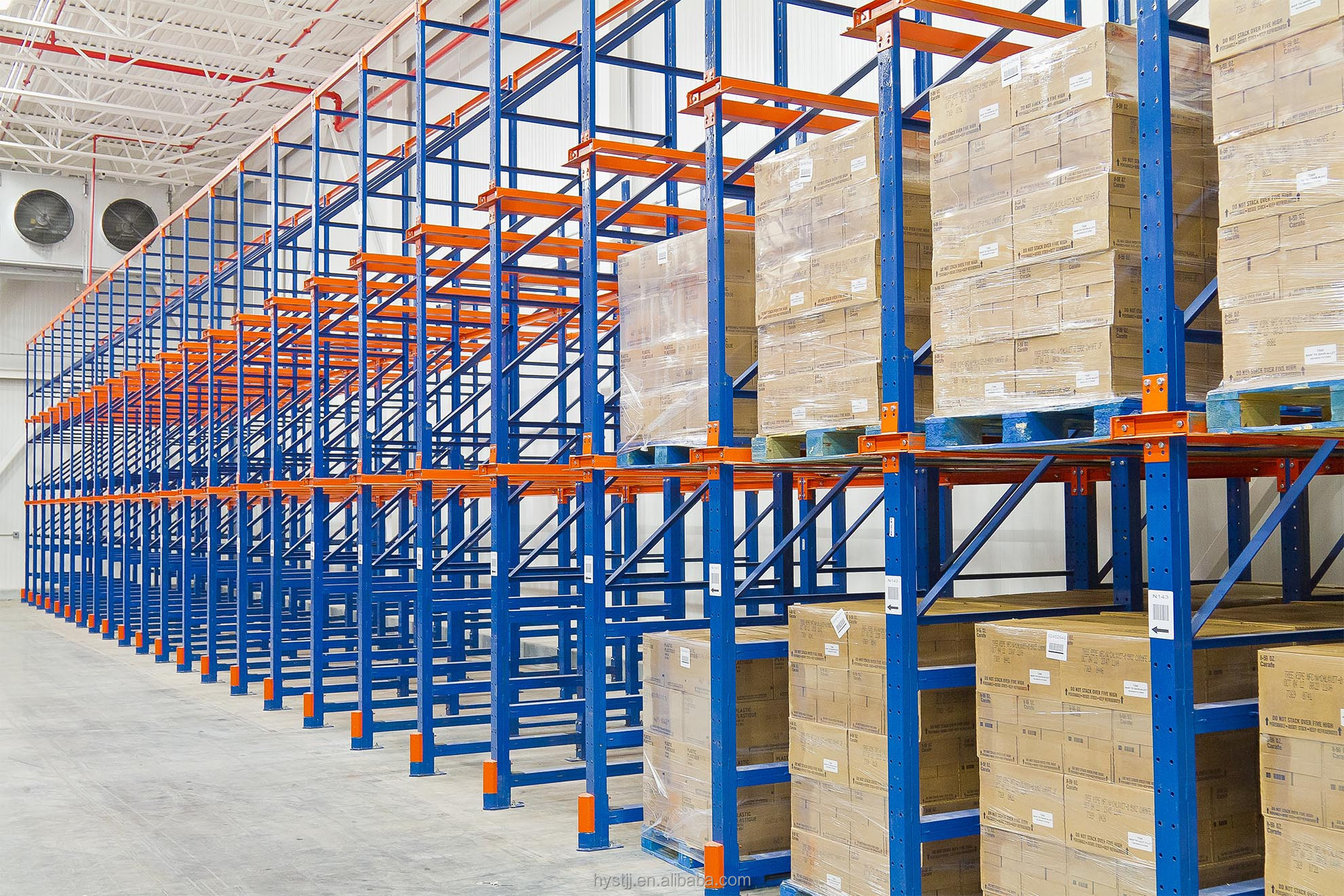 Industrial Drive-In Racking System for Warehouse Storage Drive pallet storage solution with Industrial Drive-in Pallet Rack