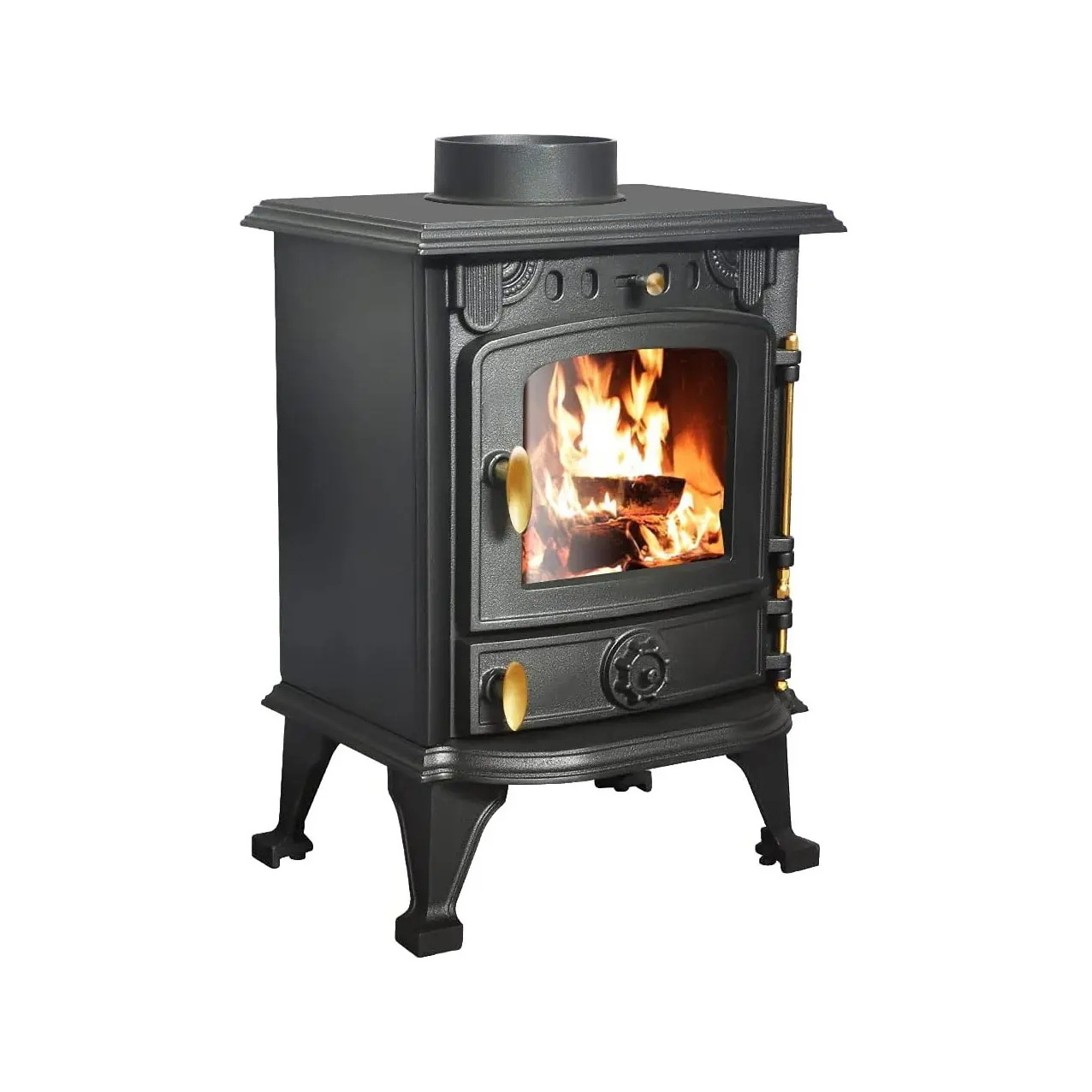 Chinese new Wood Burning Cook Stove Fire Place Space Heatersteel  Wood Cook Stove Indoor Heating With Oven