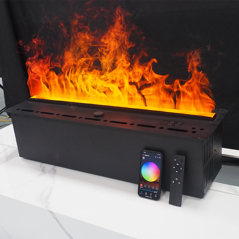 Artificial Flame Effect Portable 3D Atomzing LED Lights Electric Fireplace