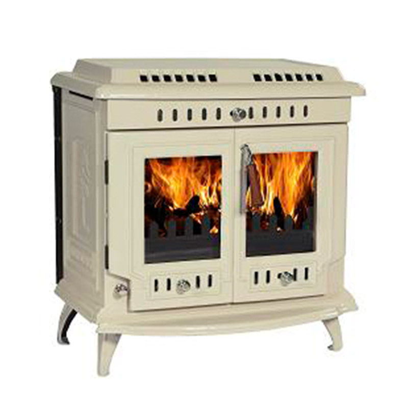 wood burning ivory white  steel wood burning fireplace craft wood stove burning cook