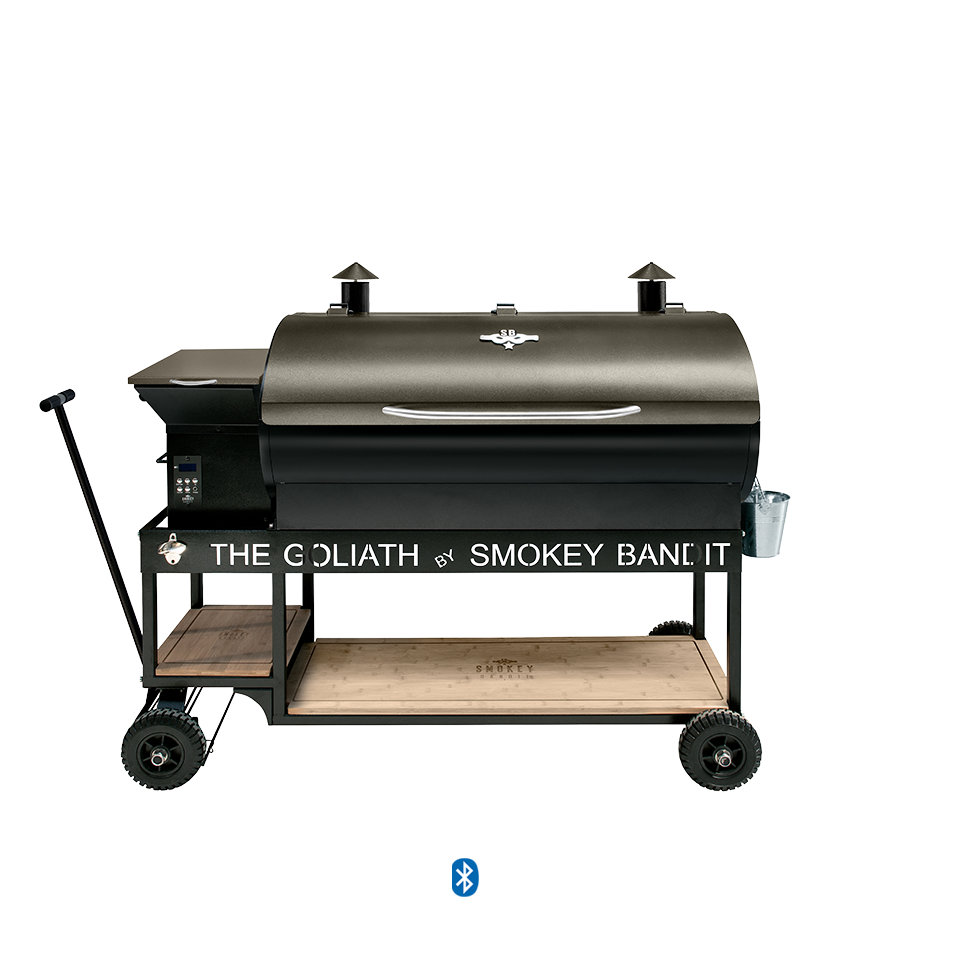 Commercial biomass wood pellet grill BBQ grill Smoker with smoke tube hopper WiFi controller