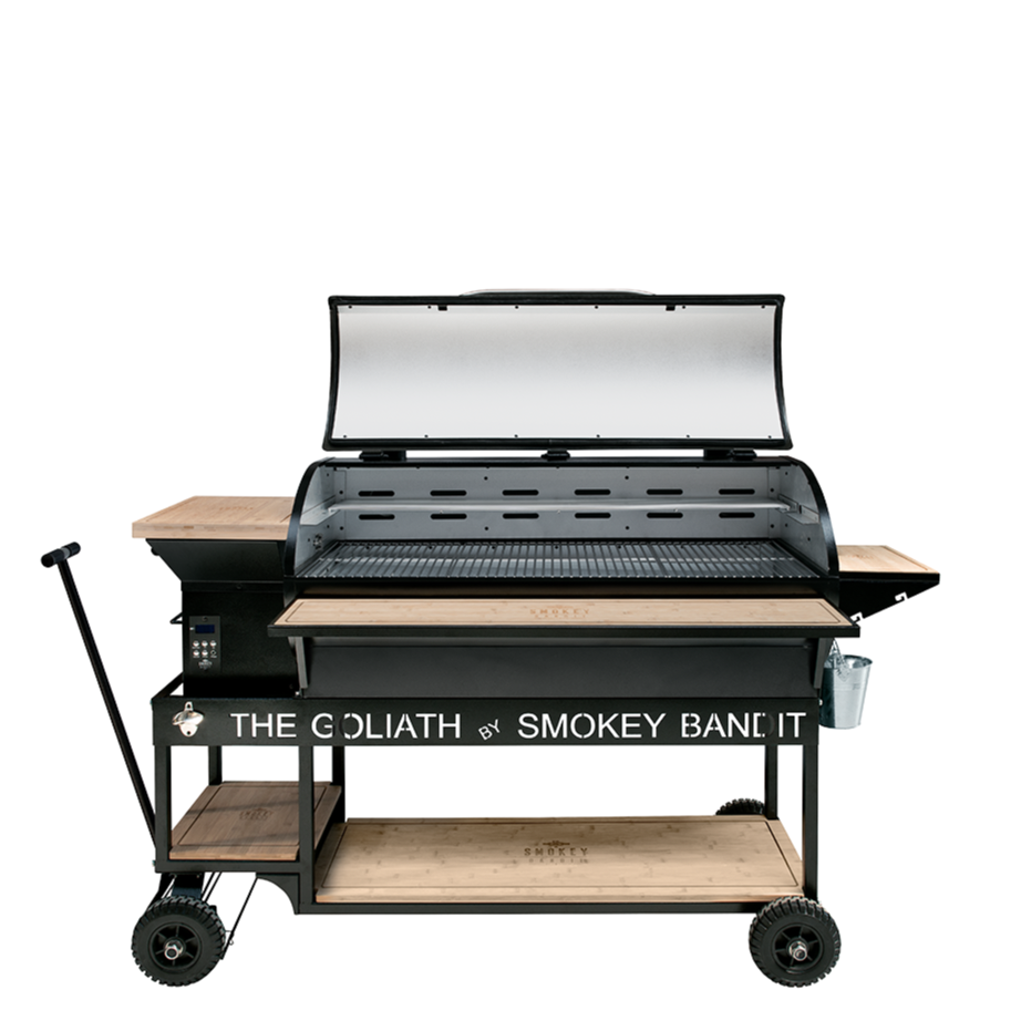 Commercial biomass wood pellet grill BBQ grill Smoker with smoke tube hopper WiFi controller