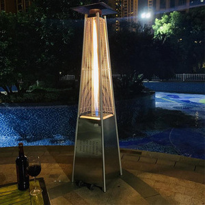 Free standing Garden Natural gas LPG outdoor gas patio heater with Wheels modern propane