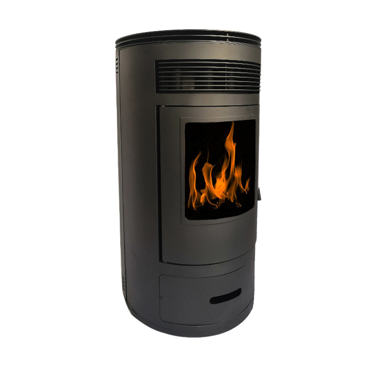 free standing bioethanol fireplace, small round pellet stove