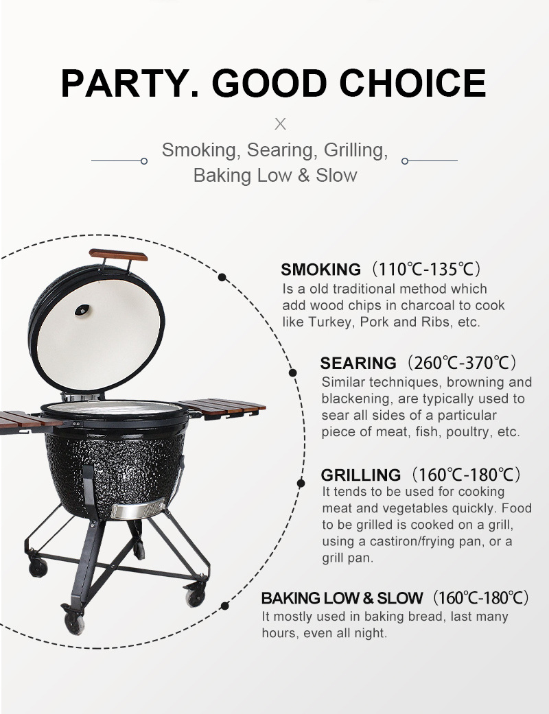 Fashion design, high-end quality  kamado  ceramic grills charcoal grills