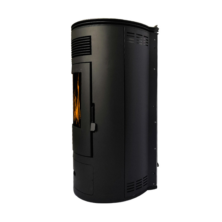 manufacturers for  sale red indoor gasifier  cast iron 12kw gravity fed mini pellet stove 24  wood pellet mini stove