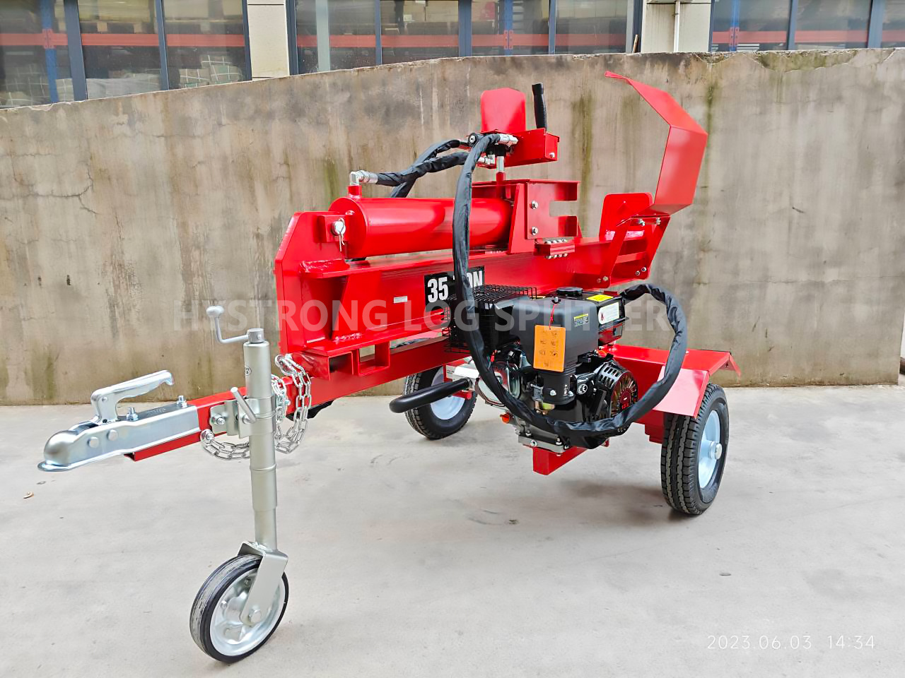 35 ton wood splitter 9HP gasoline horizontal vertical firewood log splitter for wood spaccalegna HY35T-GL-650