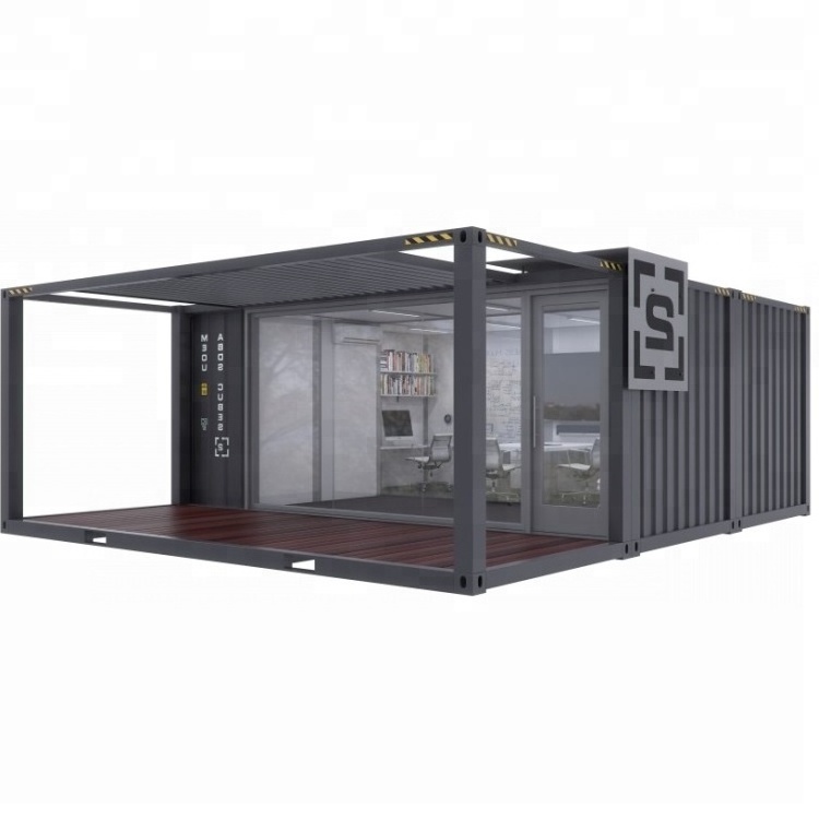 Hysun Black Modified container house for home hot sales resort apartment Container Coffee Shop/restaurant/office