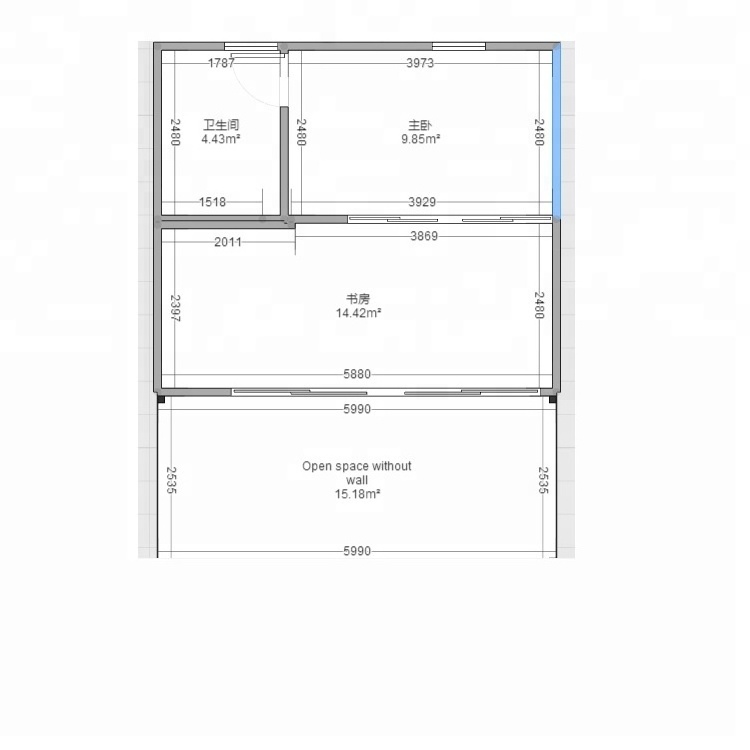 Hysun Black Modified container house for home hot sales resort apartment Container Coffee Shop/restaurant/office