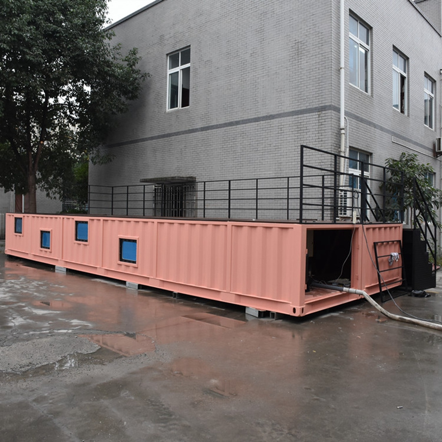 portable shipping container style mobile outdoor glasswall steel structure  shipping container swimming o pool of Hysun