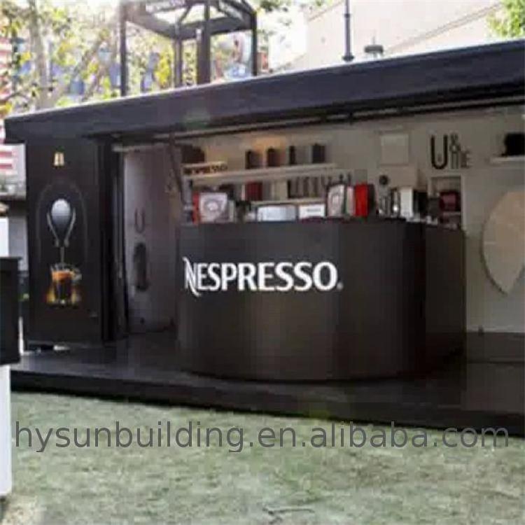 HYSUN modified container Pop-up shop mobile house coffee container bar cafe shop hot selling 2022