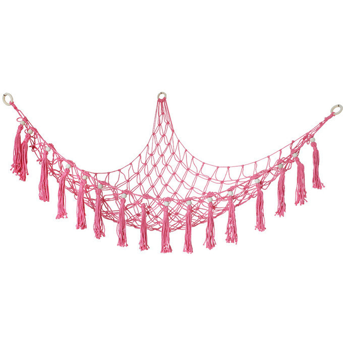 2022 New customized Macrame toy hammock Crochet corner hammock Macrame toy net W1233