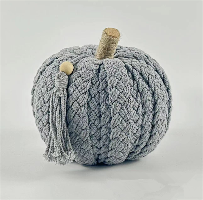 SZ960 Portable Artificial Autumn Harvest Large Pumpkin Outdoor Halloween Decorations Comfortable Braided Rope Pumpkin Decor