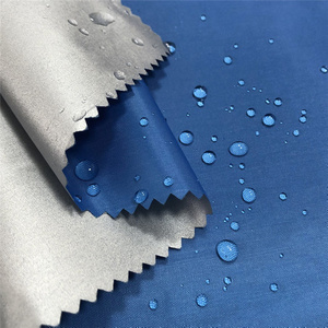 S4595 new wholesale plain water resistant waterproof car cover fabric stocklot 170t 190t 210t polyester silver coating taffeta