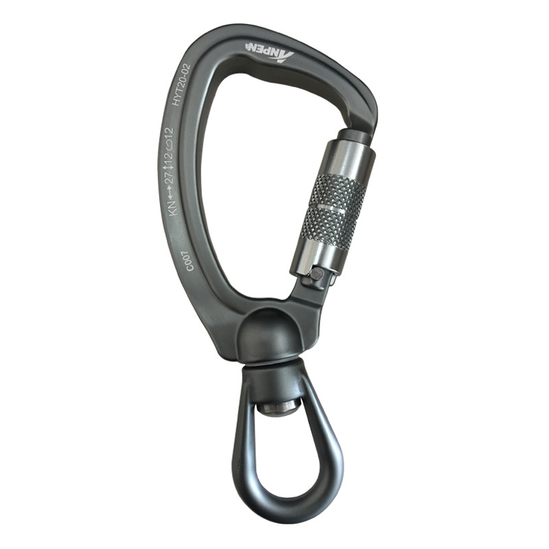 Swivel karabiner Twist Lock Aluminium Climbing Carabiner