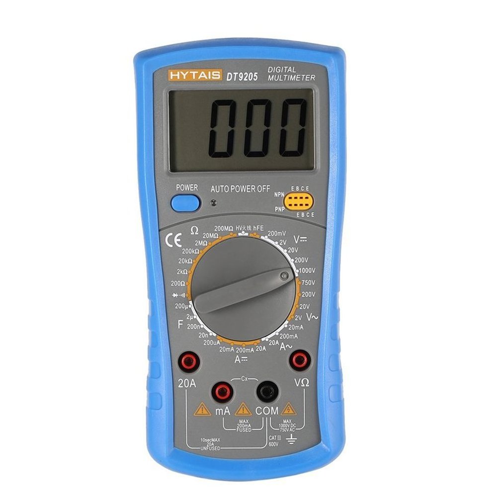 New Auto Range 1000V 20A Digital Capacitance Tester True RMS Res Ohm Hz AC DC Voltage Meter Multimetro Smart Multimeters