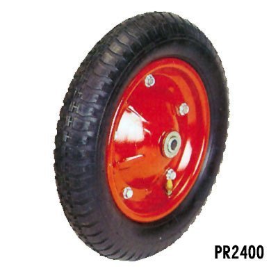 PR2400 13 inch 300 8 pneumatic rubber wheel barrow tyre with solid axle