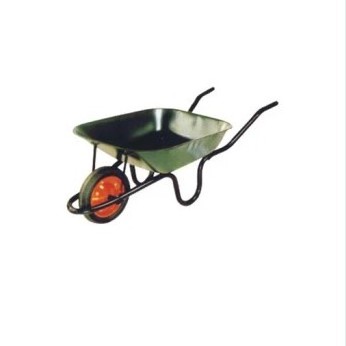 WB6220 65L Capacity Garden Wheel Barrow Wheelbarrow with Solid Wheel Kenya Metal OEM Customized Africa CBF Support Tray South