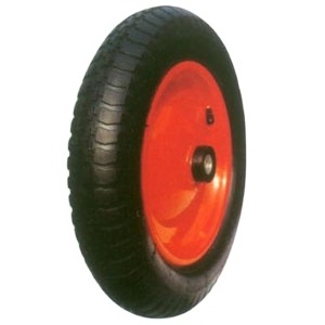 PR2400 13 inch 300 8 pneumatic rubber wheel barrow tyre with solid axle