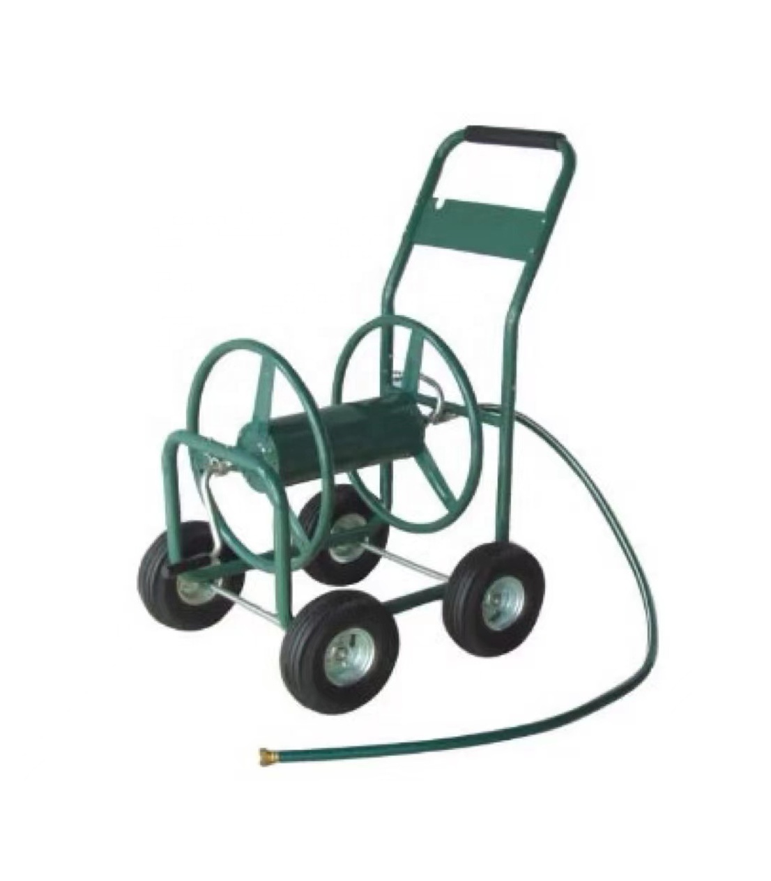 TC4703 Steel metal four wheel garden hose reel cart small garden cart rolling garden cart