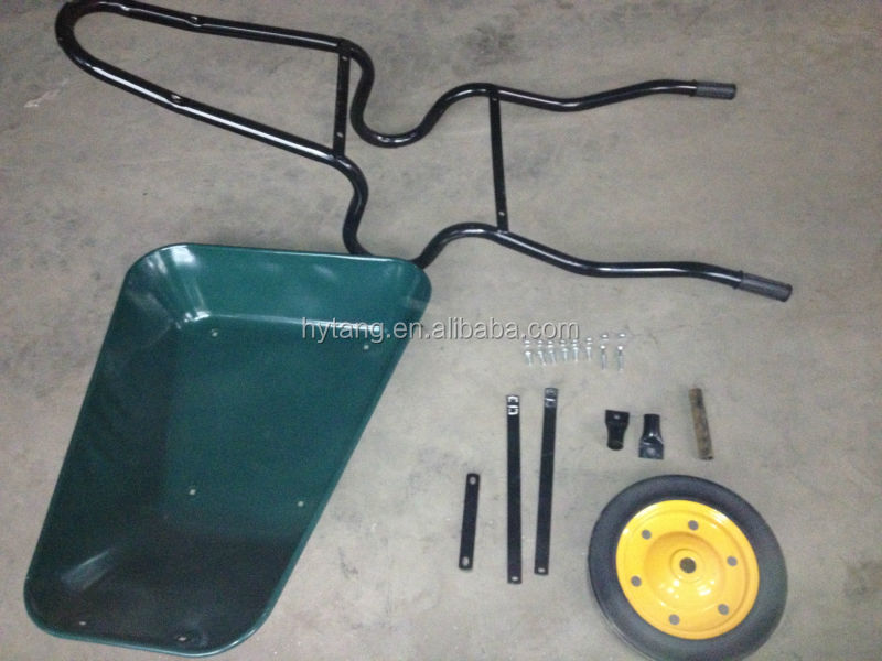 Custom Design Widely Used WB3800 60L Metal Wheel Barrow Heavy Duty Industrial Wheelbarrow