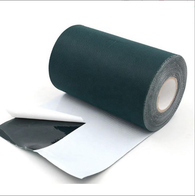 Rubber strong self adhesive athletic football artificial synthetic turf grass green seam joint tape for artificial grass