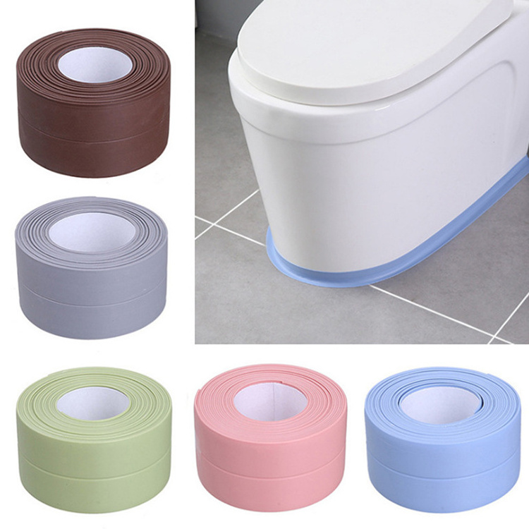 tile sticker 5m waterproof self adhesive wall Sticker Sink bathroom caulk sealer sealing anti mold tape for toilet