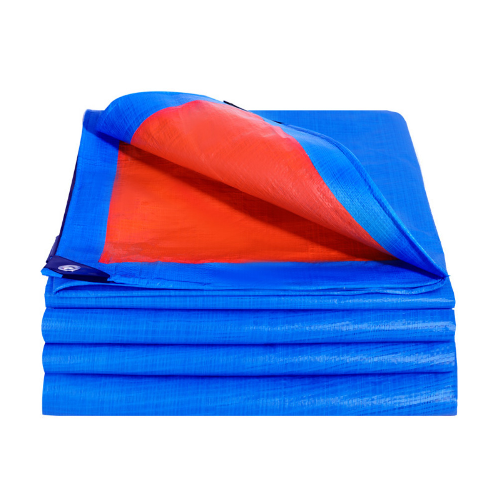 Standard Poly Tarp Blue Orange Waterproof Polyethylene Tarpaulin for Canopy Tent Boat Or Pool Cover Camping Tents PE Tarpaulin