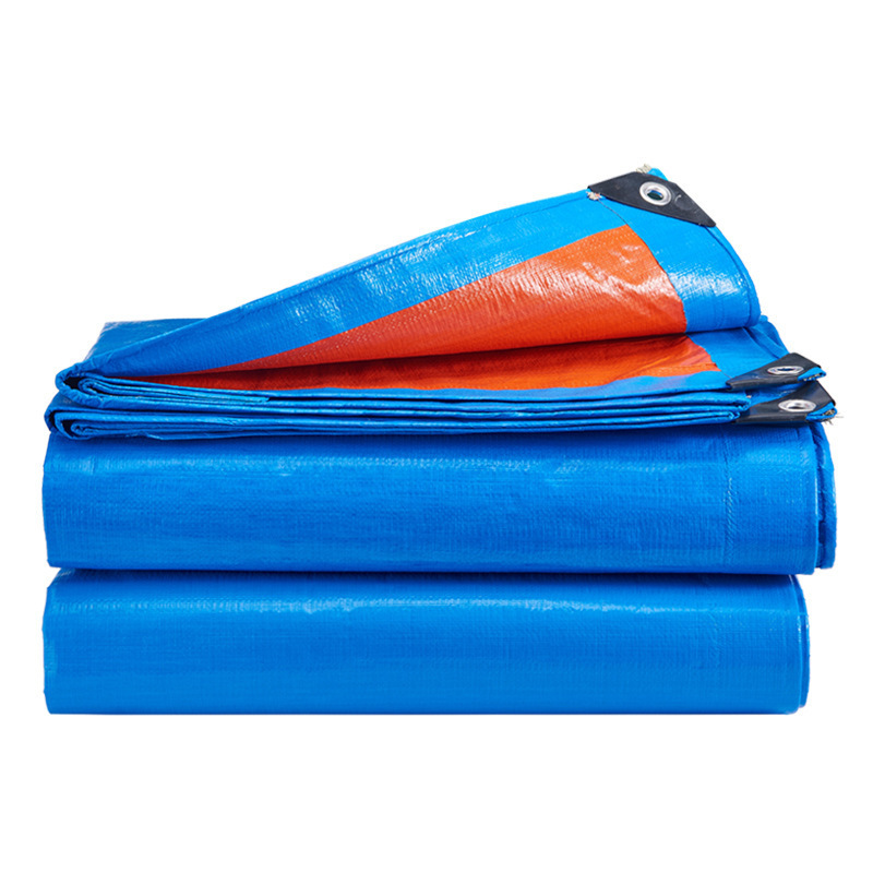 Standard Poly Tarp Blue Orange Waterproof Polyethylene Tarpaulin for Canopy Tent Boat Or Pool Cover Camping Tents PE Tarpaulin