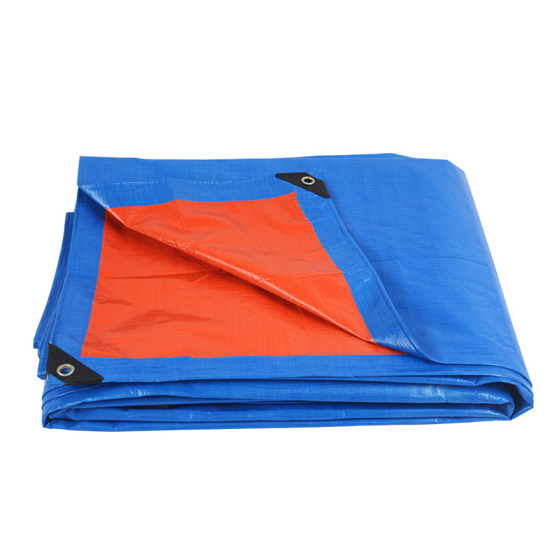 Standard Poly Tarp Blue Orange Waterproof Polyethylene Tarpaulin for Canopy Tent Boat Or Pool Cover Camping Tents PE Tarpaulin