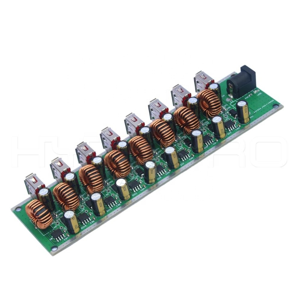 HytePro Self design 8-ports hub usb pcb board with power supply