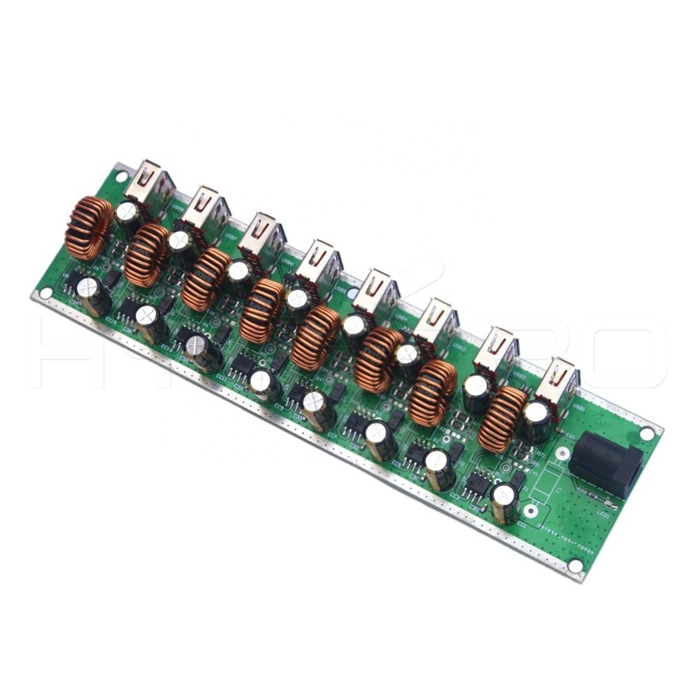 HytePro Self design 8-ports hub usb pcb board with power supply