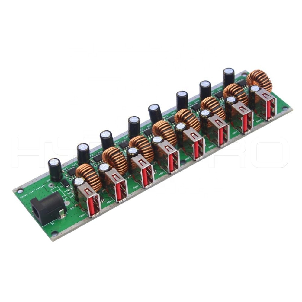 HytePro Self design 8-ports hub usb pcb board with power supply