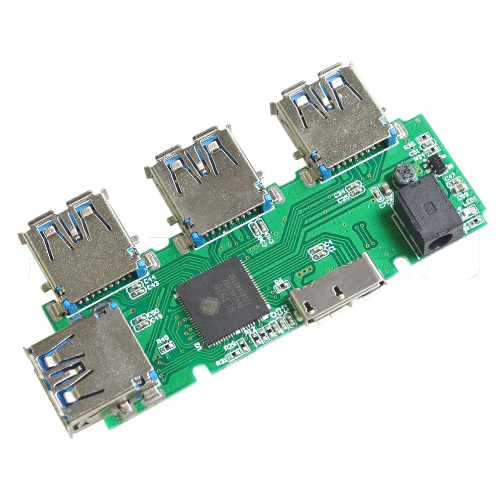 HytePro Pcb manufacture and assembly 4 port usb 3.0 hub board