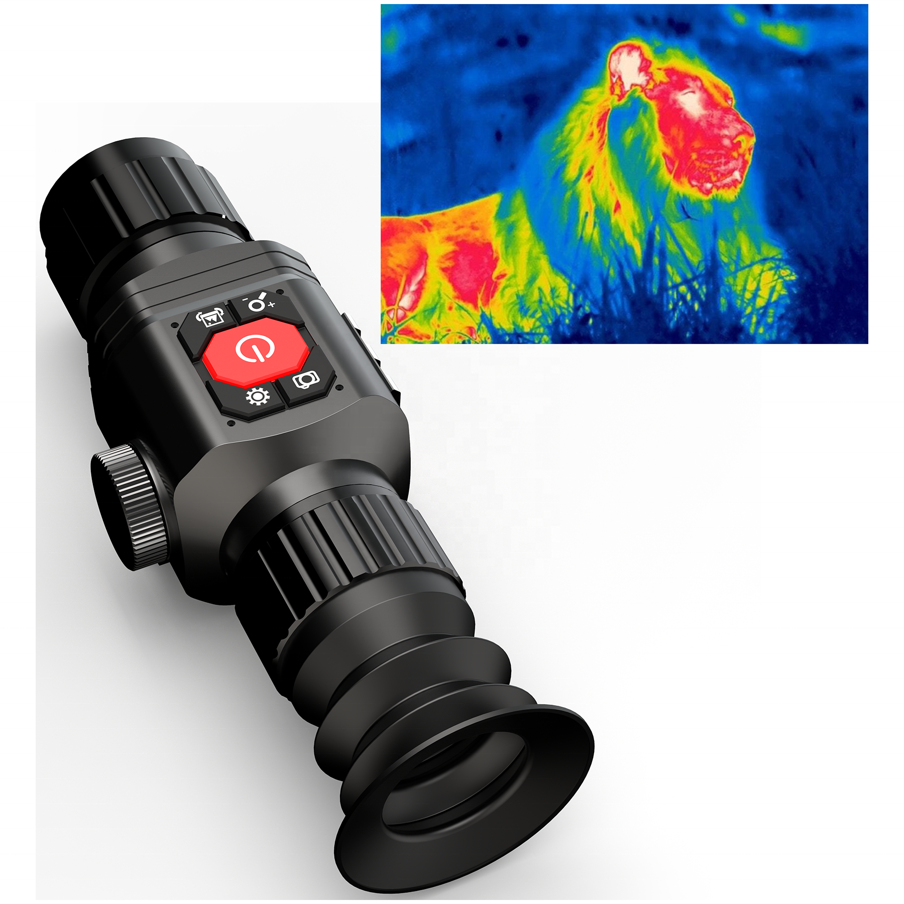 Hd Digital IR Imaging Digital Infrared Termico Caza Night Vision Thunder Monocular Thermal Scope With Clip On