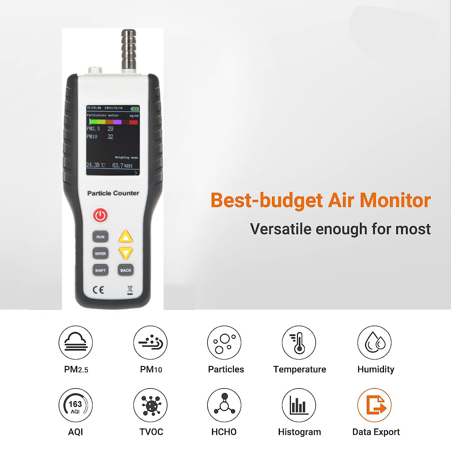 Wholesale Price Handheld Mini Air Quality Gas Pm2.5 Cleanroom Laser Dust Particle Counter For Clean Rooms