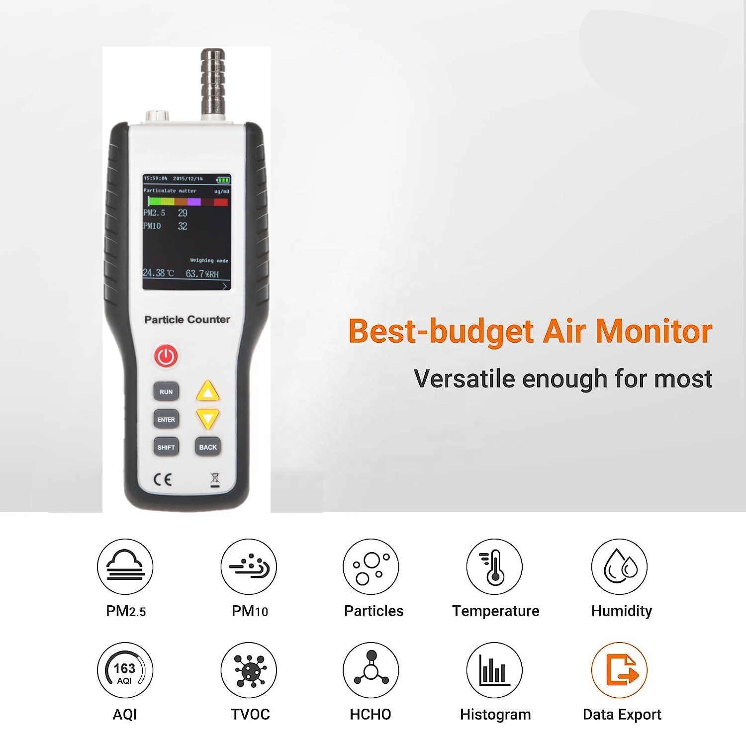 Workshop Handheld Gas Detector Mini Air Quality meter Cleanroom Dust Particle Counter For Clean Rooms