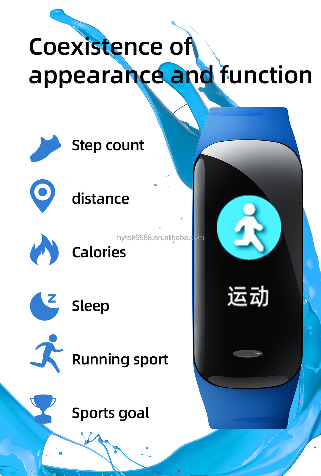 Sport Smart Watch Men Women Fitness Smart Band Pedometer Multifunction Bt Blood Pressure Blood Oxygen Wristband For Android Ios