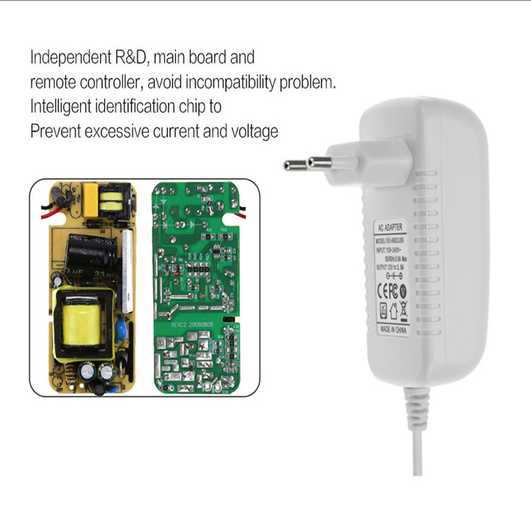 High Quality Black White AC DC 15V 24V 300mA 350mA 400mA 500mA 800mA 12V 2A Power Adapter